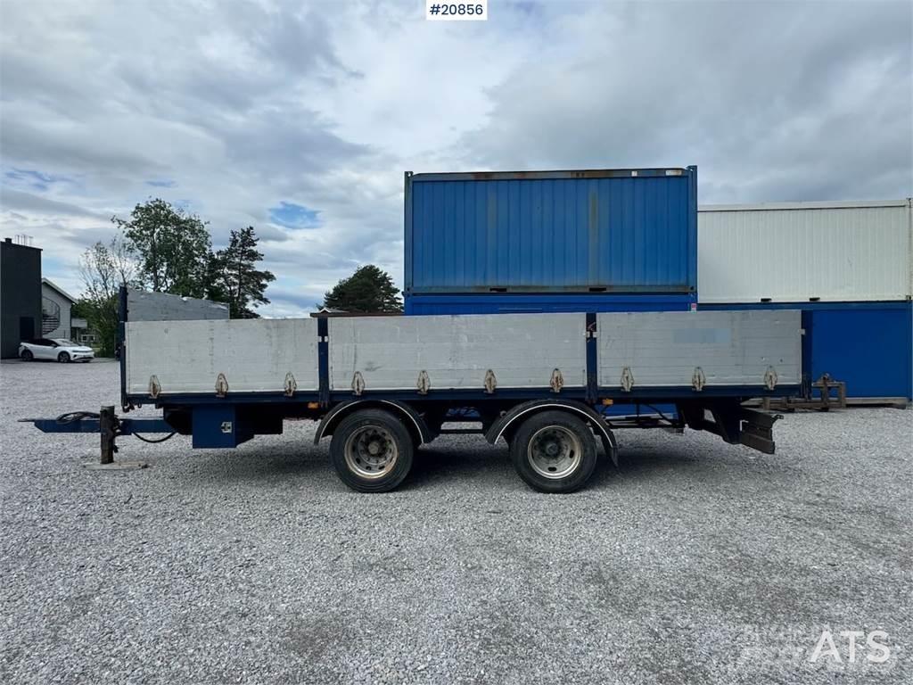 GMF flatebed trailer Platformy / Przyczepy z otwieranymi burtami