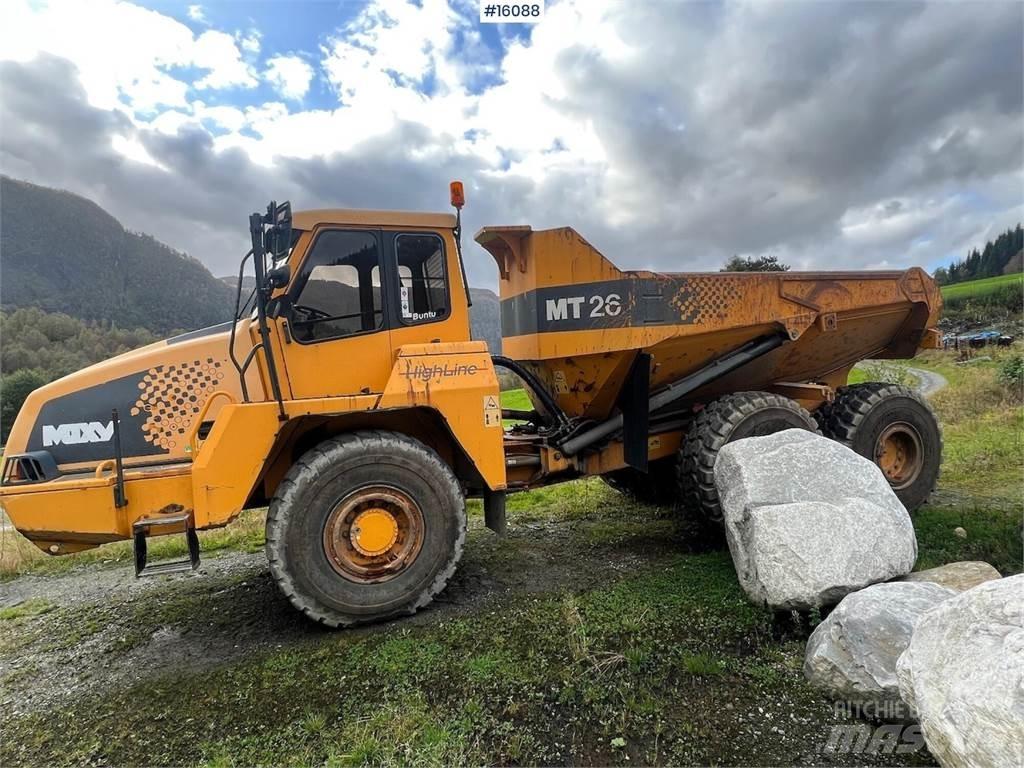 Moxy MT26 dumper. Wozidła kolebkowe