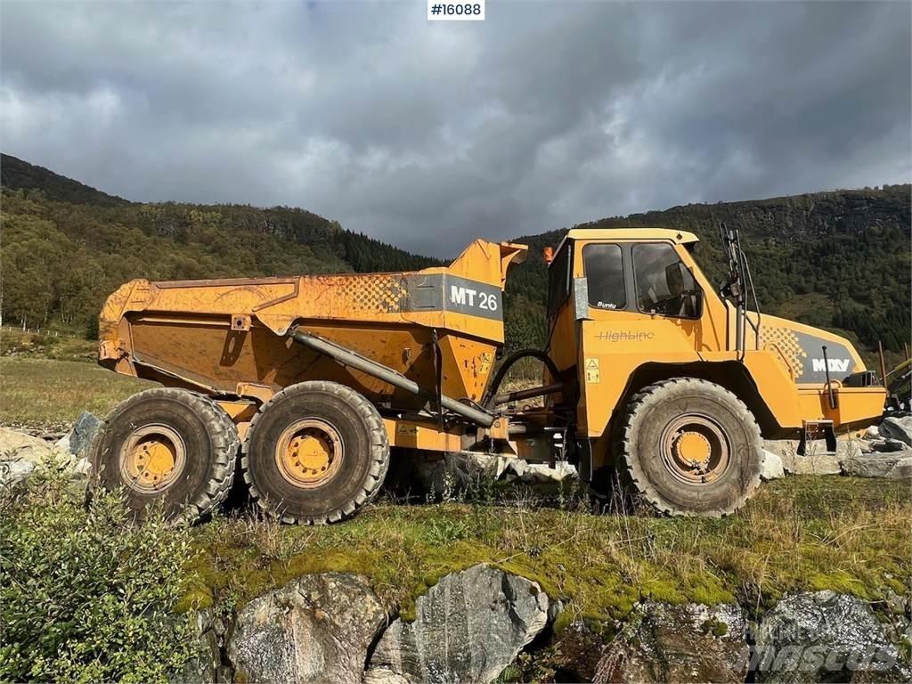 Moxy MT26 dumper. Wozidła kolebkowe
