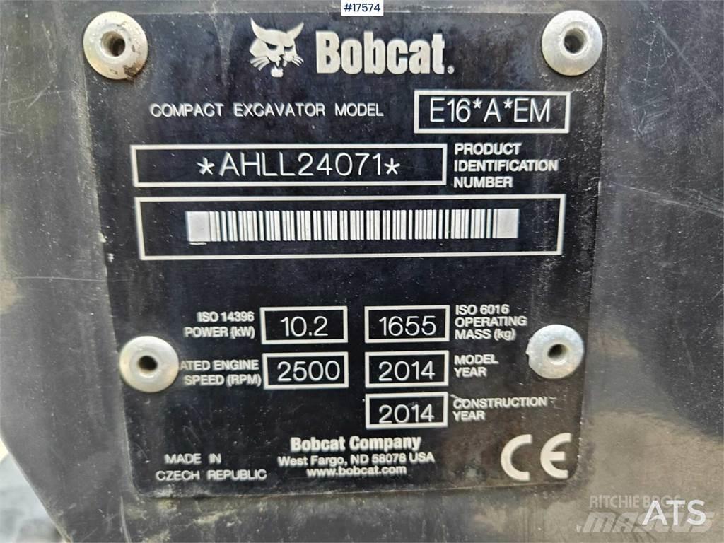 Bobcat E16 Minikoparki
