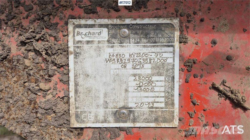 Brochard EV2200-OBS Rozrzutnik obornika