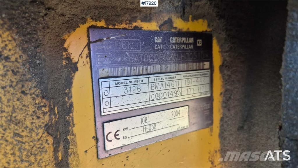 CAT D6D XL Spycharki gąsienicowe