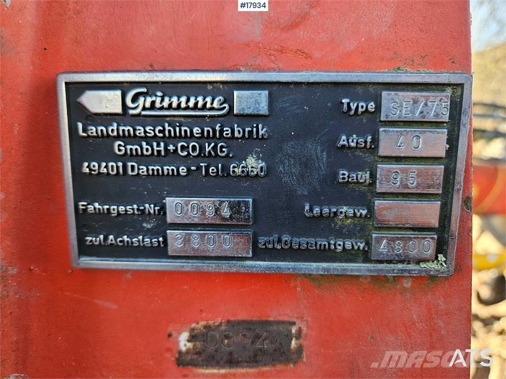 Grimme SE / 75 Kombajny zbożowe