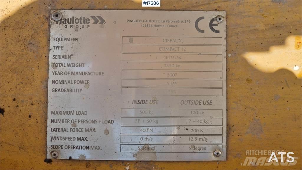 Haulotte Compact 12 Podnośniki nożycowe