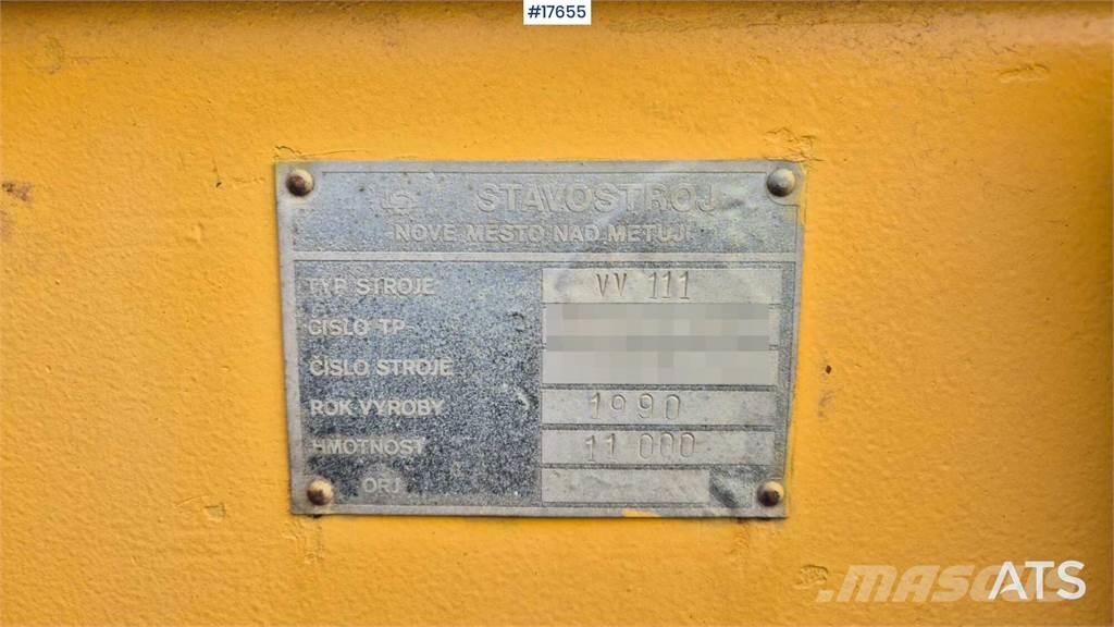 Stavostroj VV 111 Walce jednobębnowe
