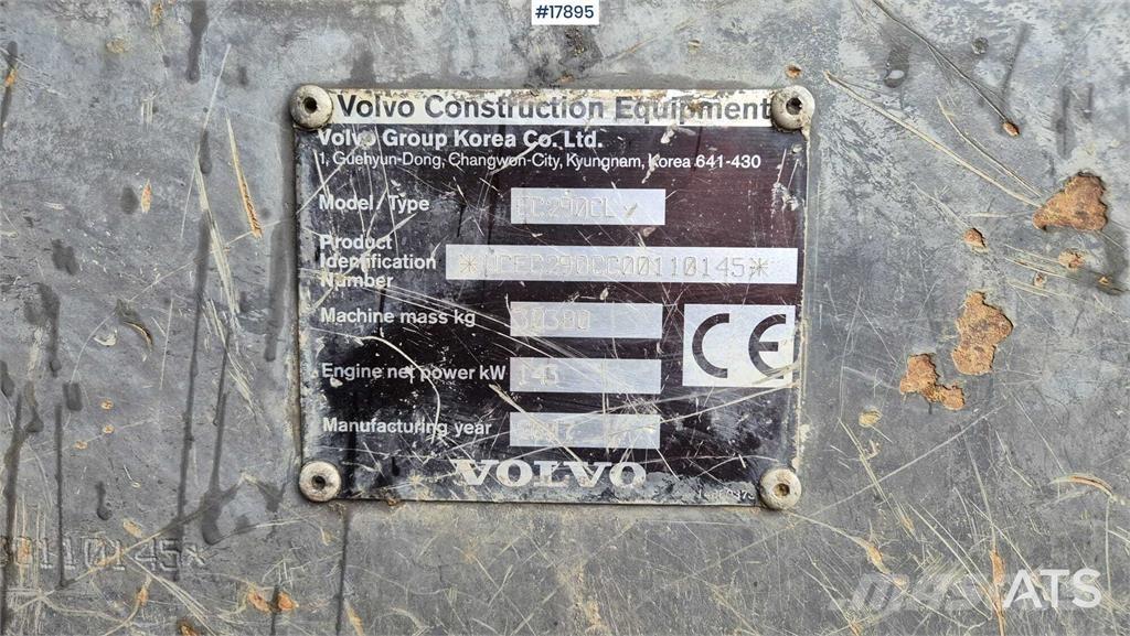 Volvo EC 290 CL Koparki gąsienicowe