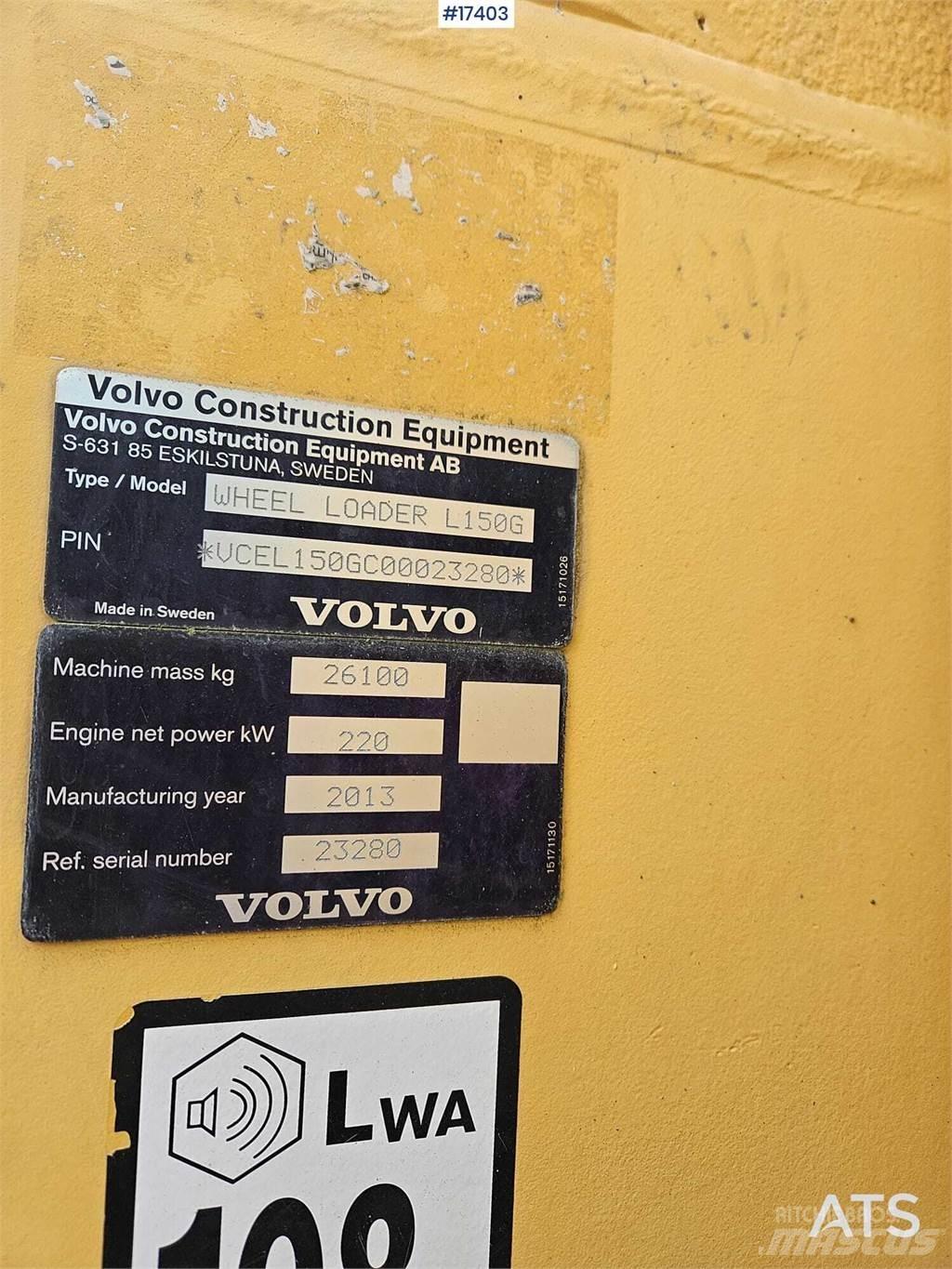Volvo L150G Ładowarki kołowe