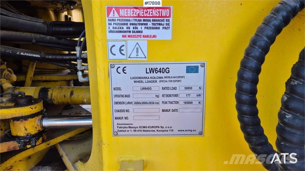 XCMG LW 640 G Ładowarki kołowe