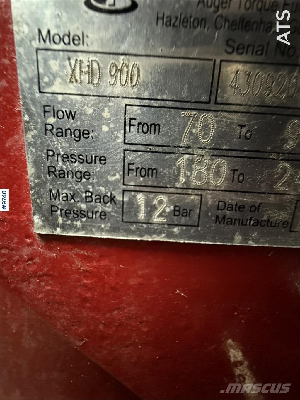 Auger Torque XHD 900 Łyżki do koparek