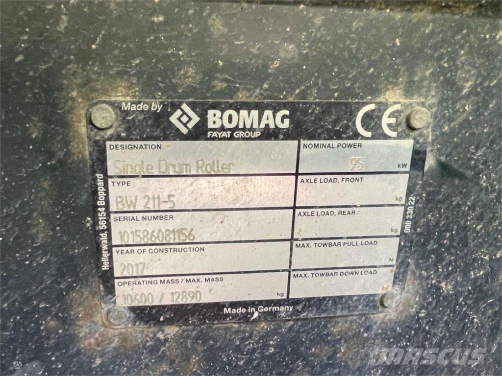 Bomag BW 211-5 Walce jednobębnowe