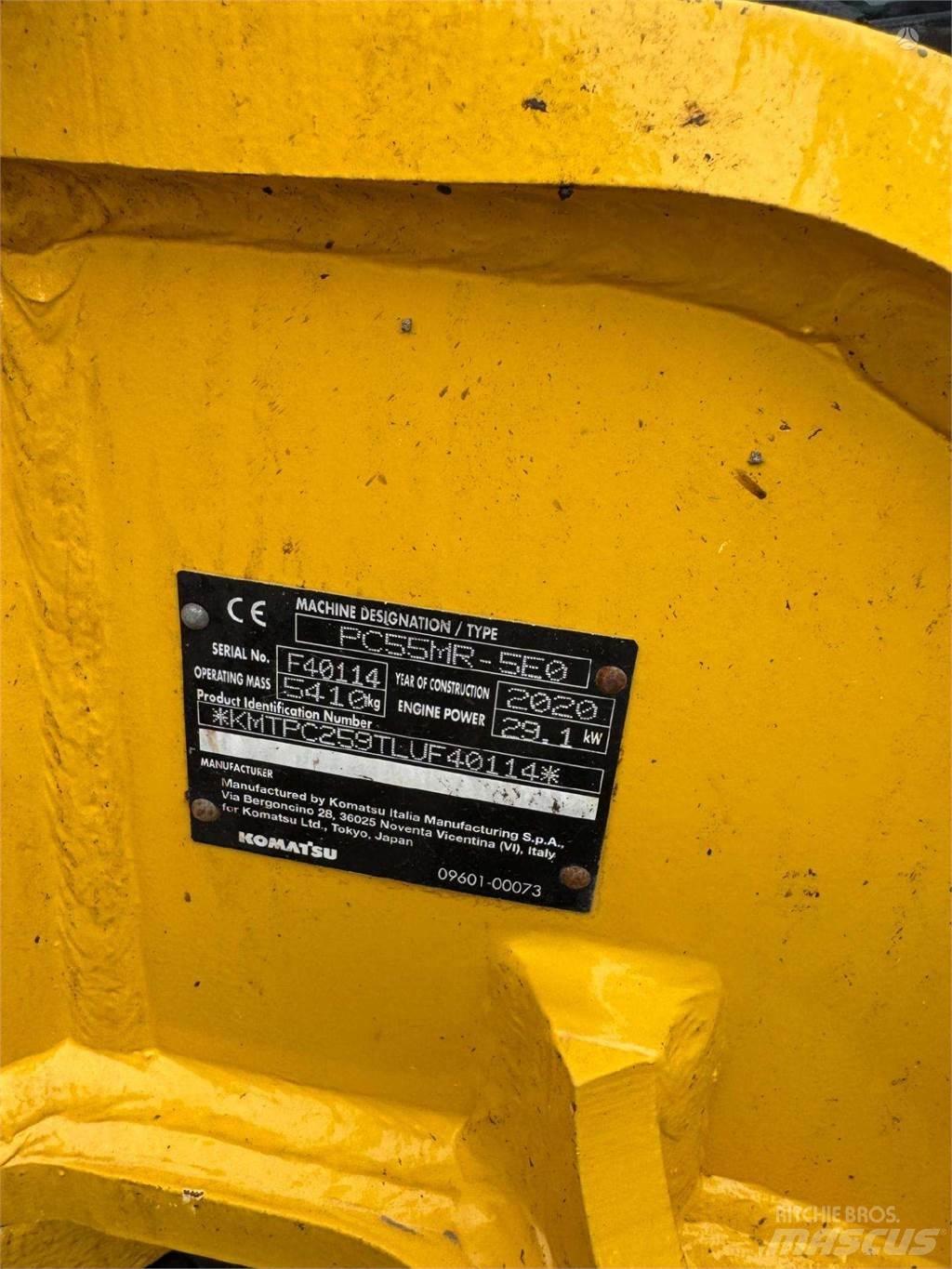 Komatsu PC55MR-5 Koparki gąsienicowe