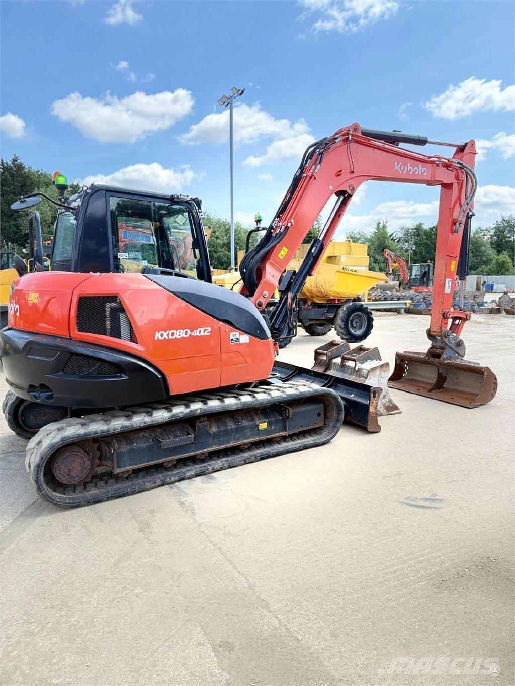Kubota KX080-4 Koparki gąsienicowe