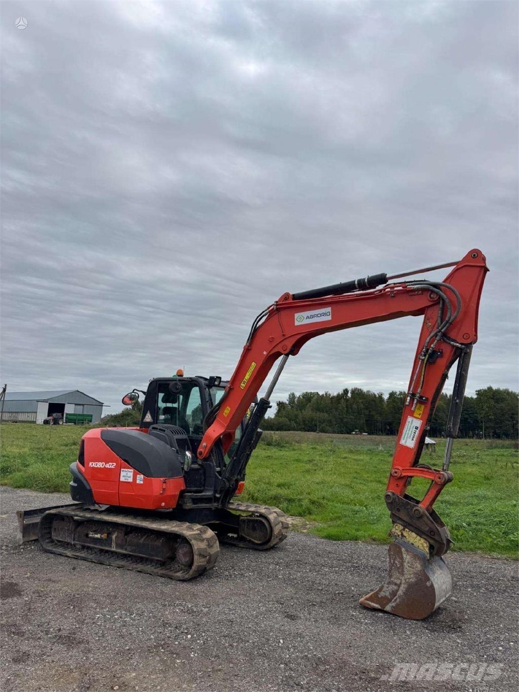 Kubota KX080-4a2 Koparki gąsienicowe