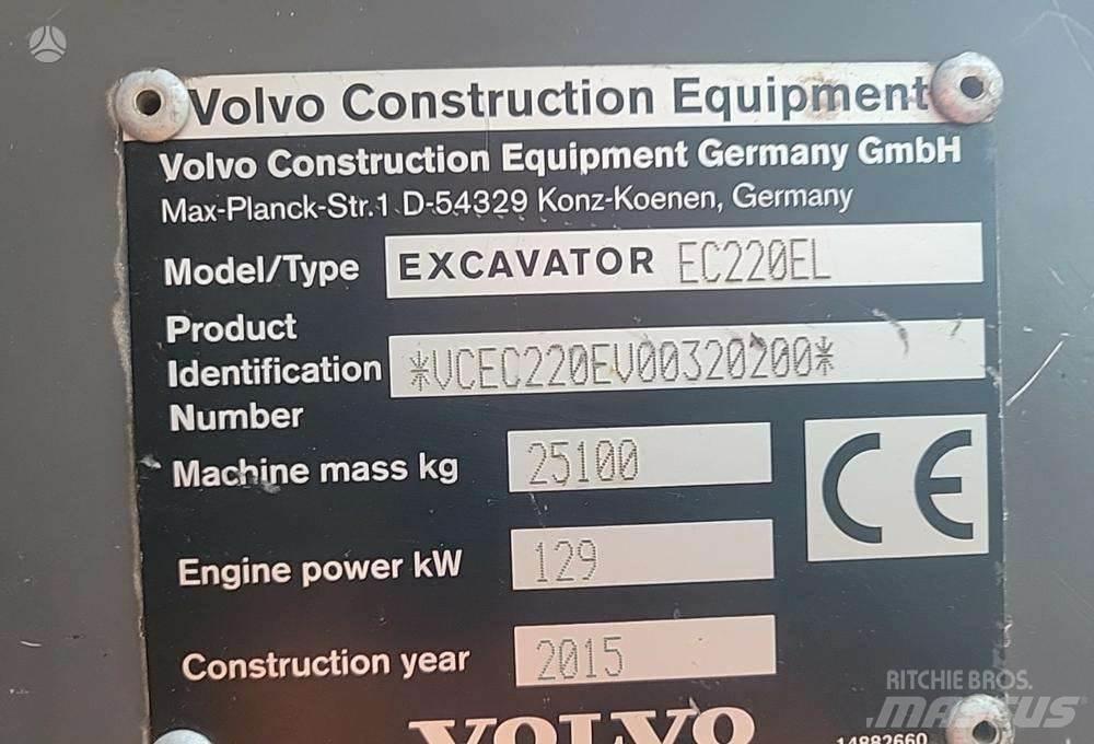 Volvo EC220E Koparki gąsienicowe