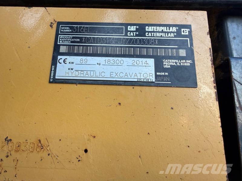 CAT 316E Koparki gąsienicowe