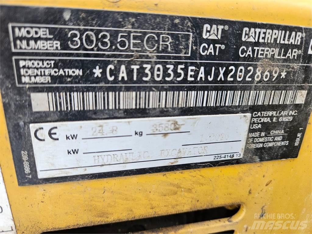 CAT 303.5ECR Minikoparki