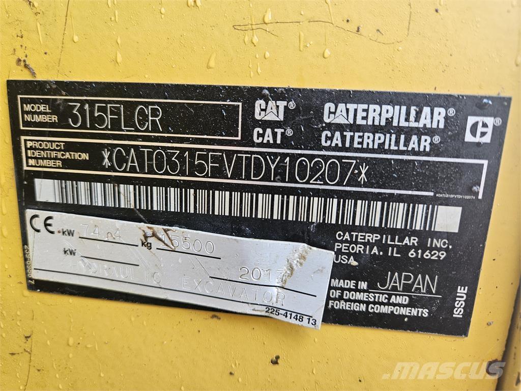 CAT 315FLCR Koparki gąsienicowe