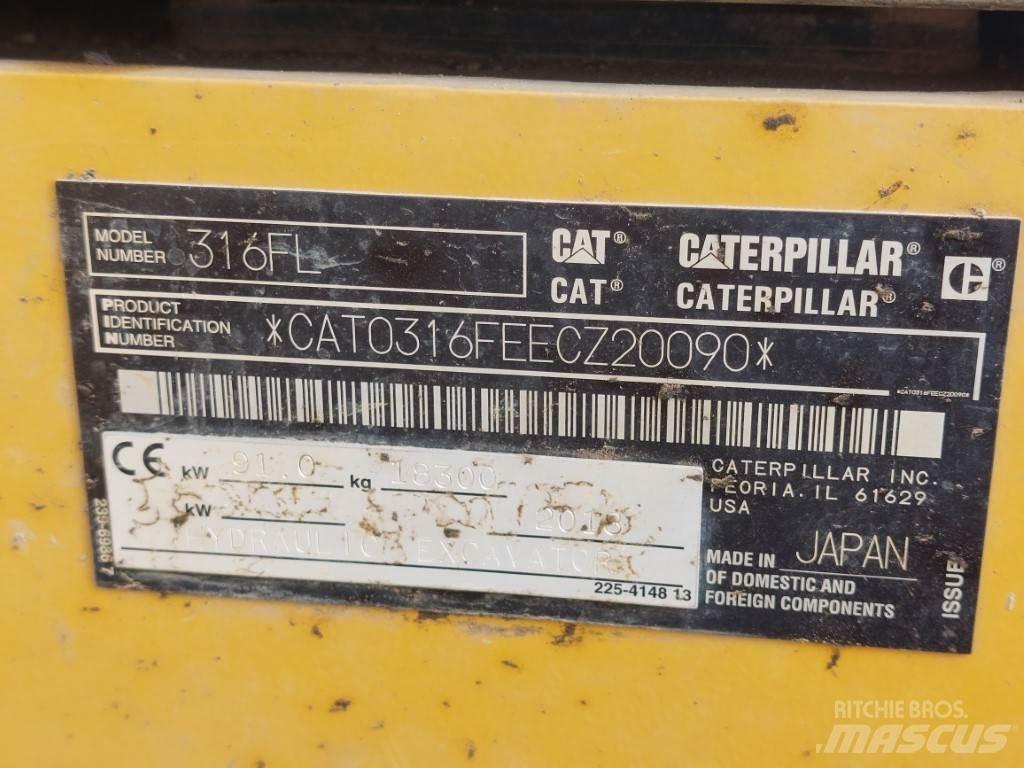 CAT 316FL Koparki gąsienicowe