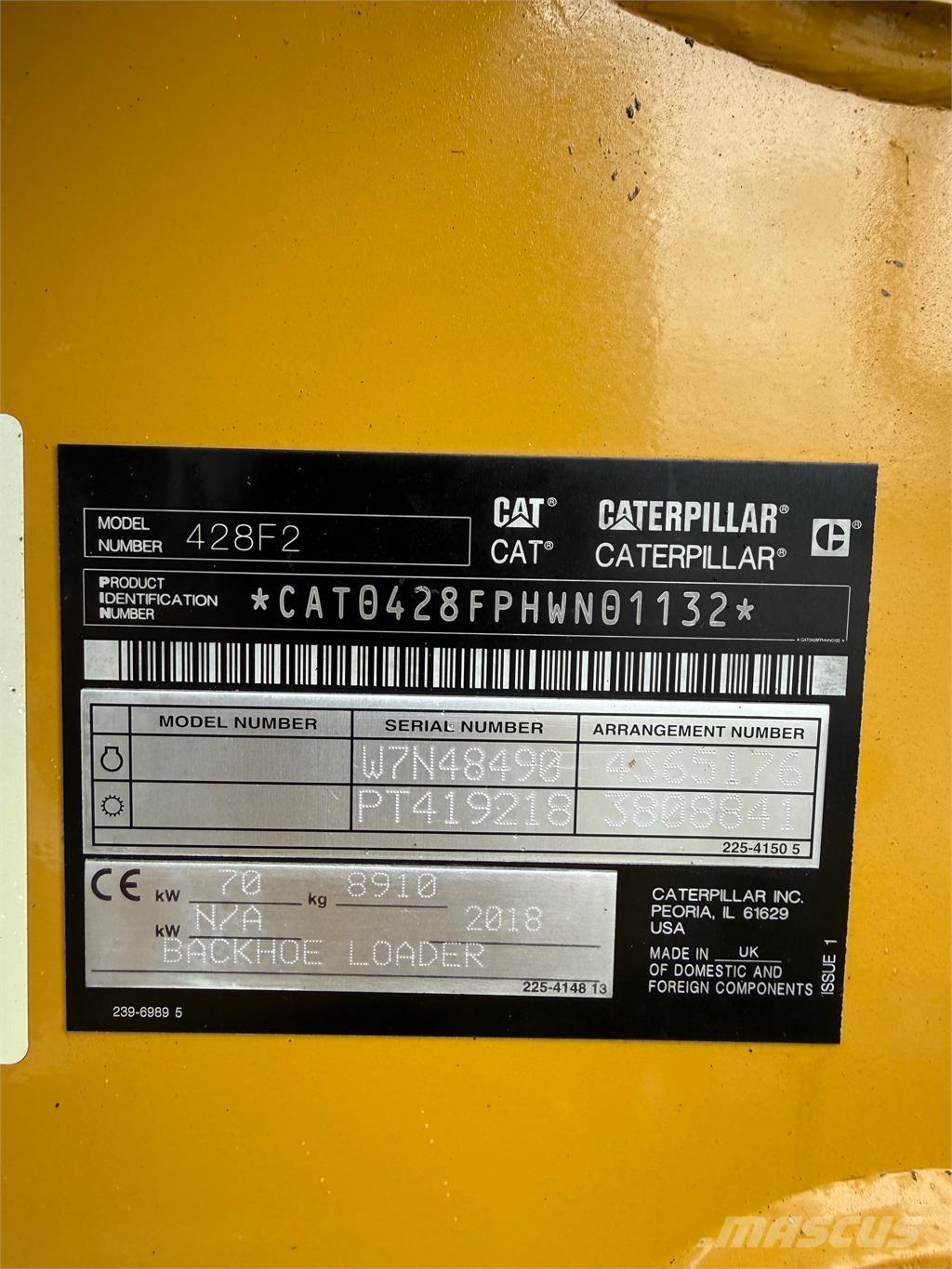 CAT 428F2 Koparko-ładowarki