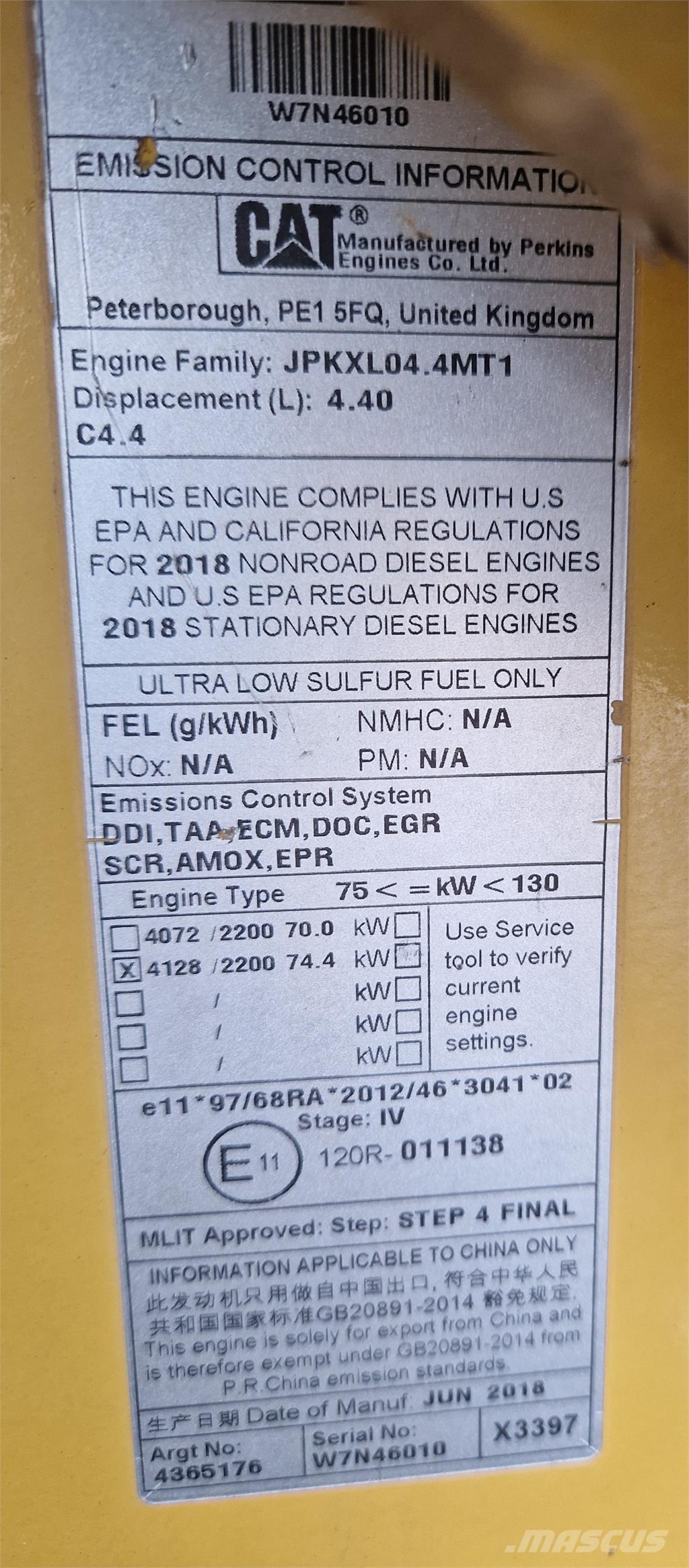 CAT 434F2 Koparko-ładowarki