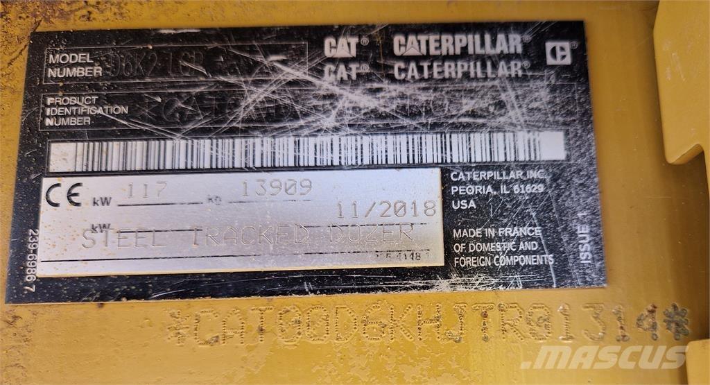 CAT D6K2 Spycharki gąsienicowe