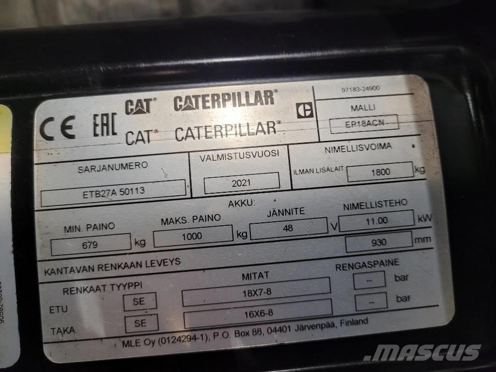 CAT EP18 ACN Wózki elektryczne