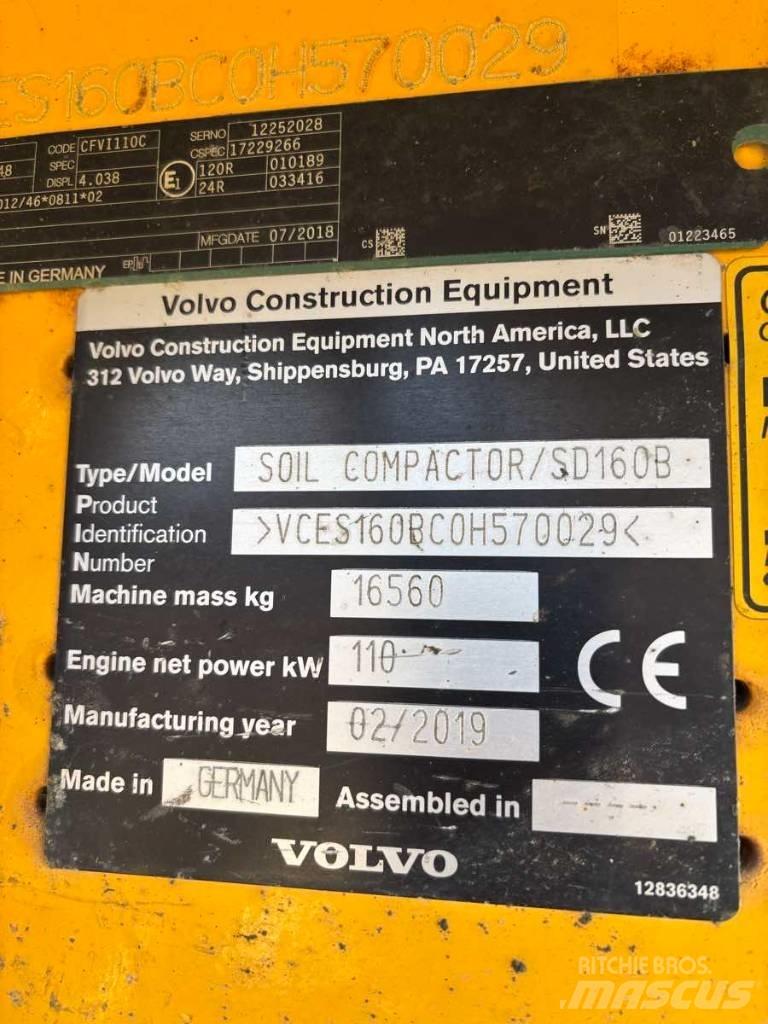 Volvo SD 160 B Walce jednobębnowe