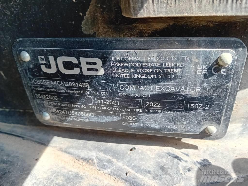JCB 50 Z-2 Minikoparki