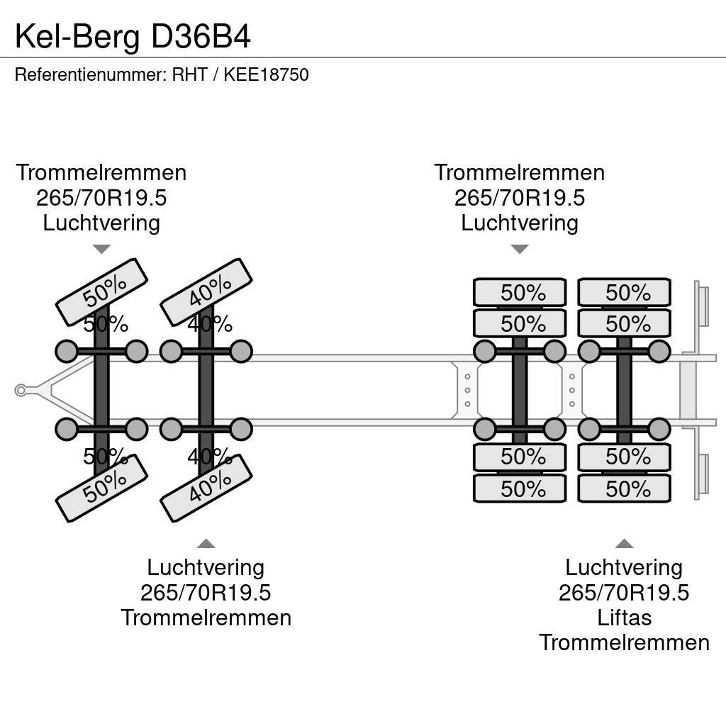 Kel-Berg D36B4 Platformy / Przyczepy z otwieranymi burtami