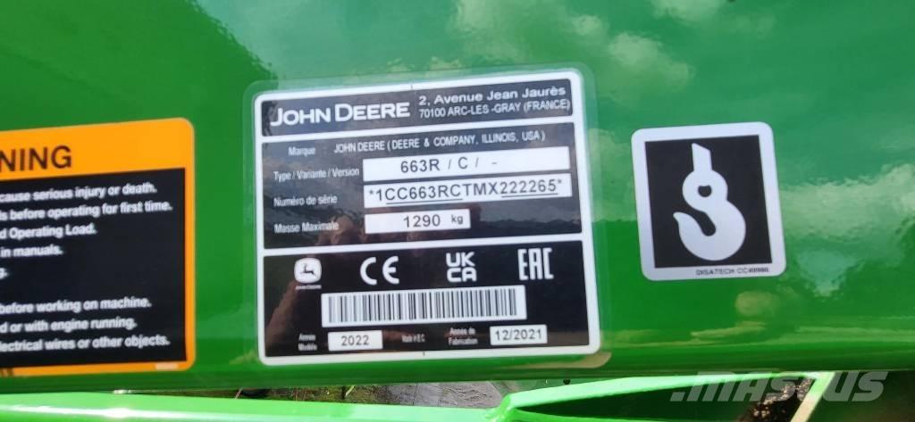 John Deere 663 R Akcesoria do ładowaczy czołowych
