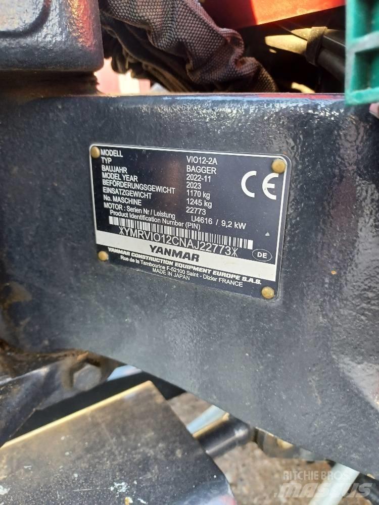 Yanmar VIO12-2A Minikoparki