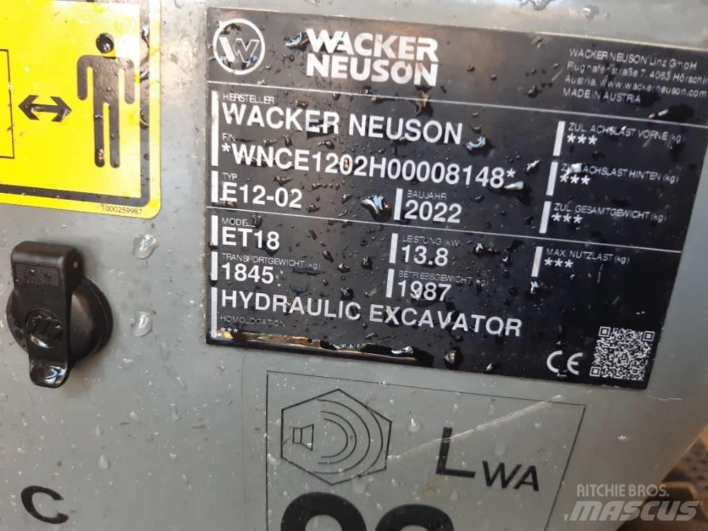 Wacker Neuson ET18 Koparki gąsienicowe