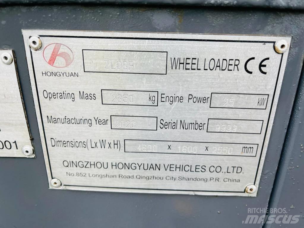 Hongyuan ZL08F Ładowarki kołowe