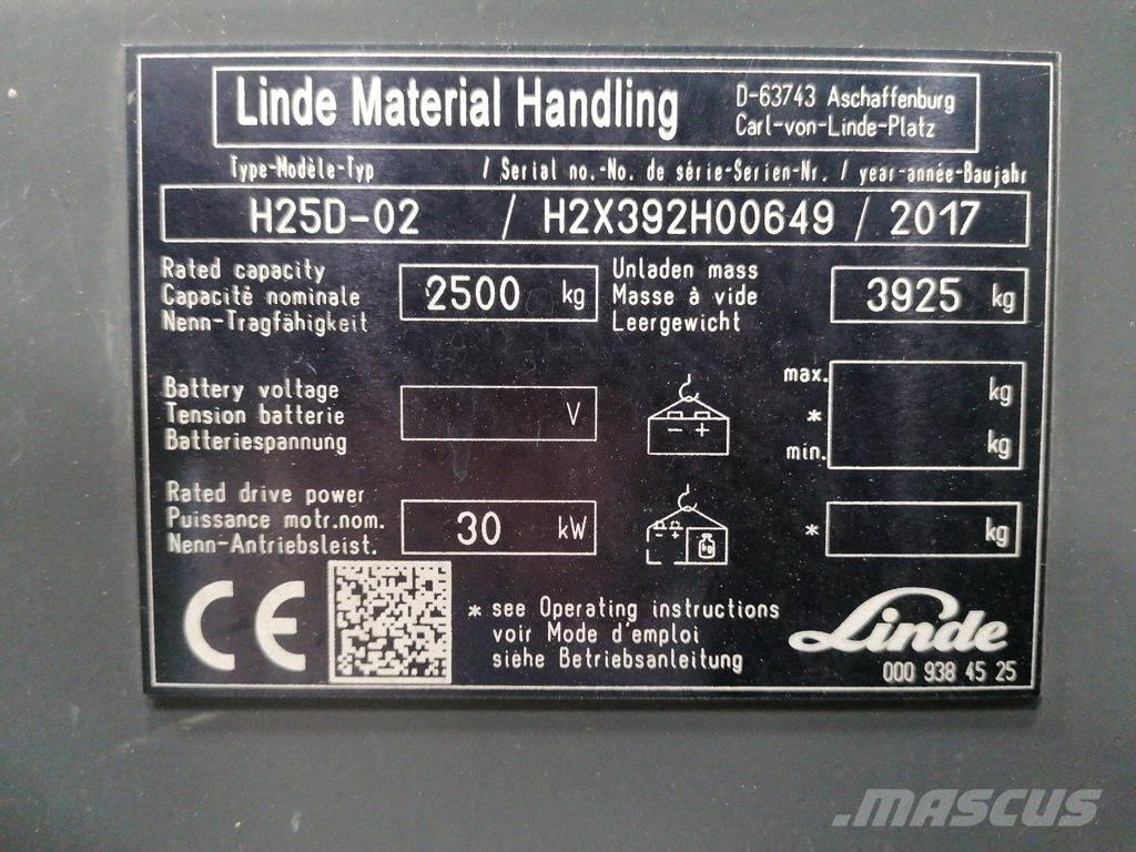Linde H25D-02 Wózki Diesla