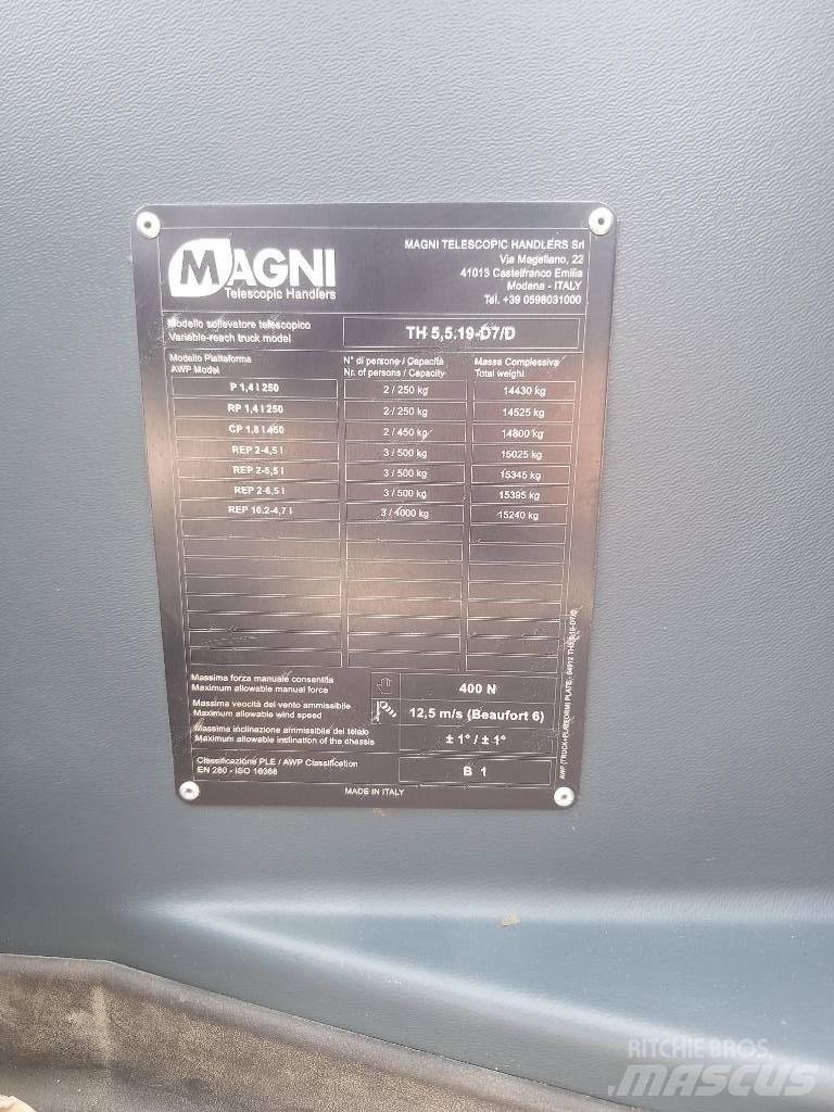 Magni TH 5.5 19 P Ładowarki teleskopowe