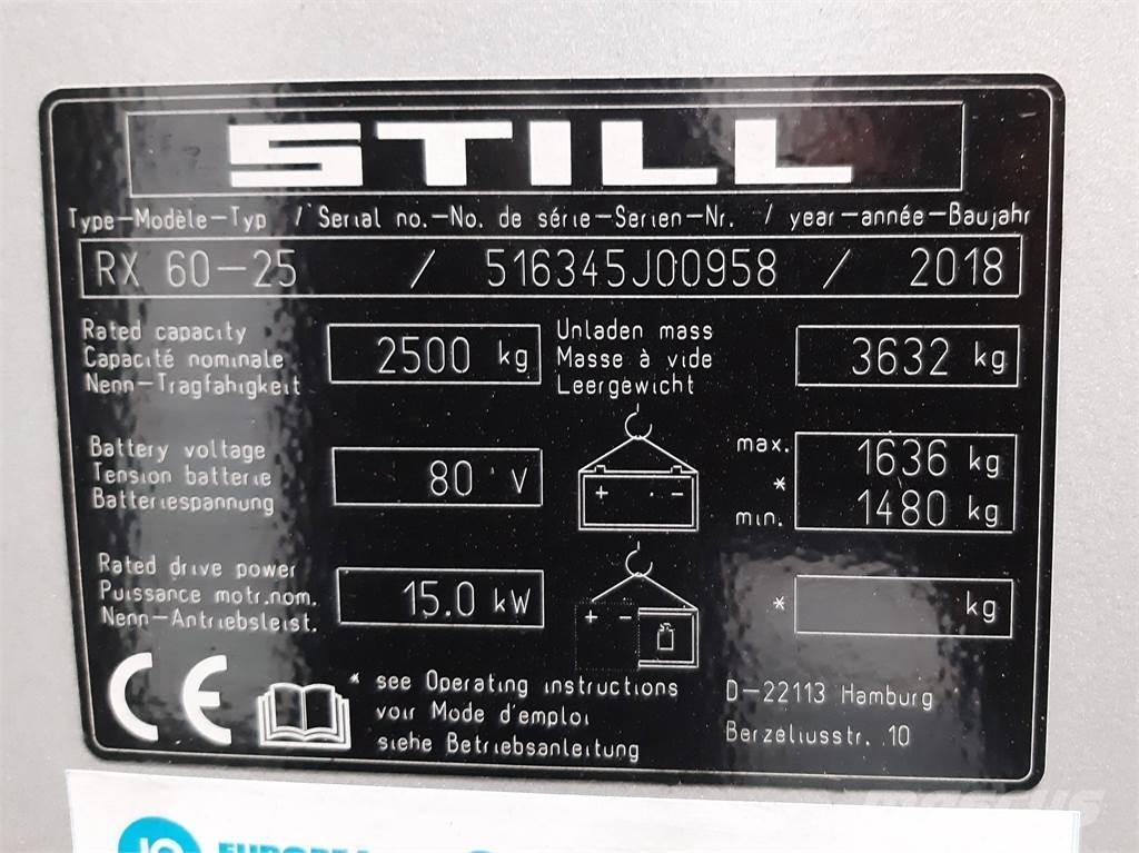 Still RX60 25 Wózki elektryczne
