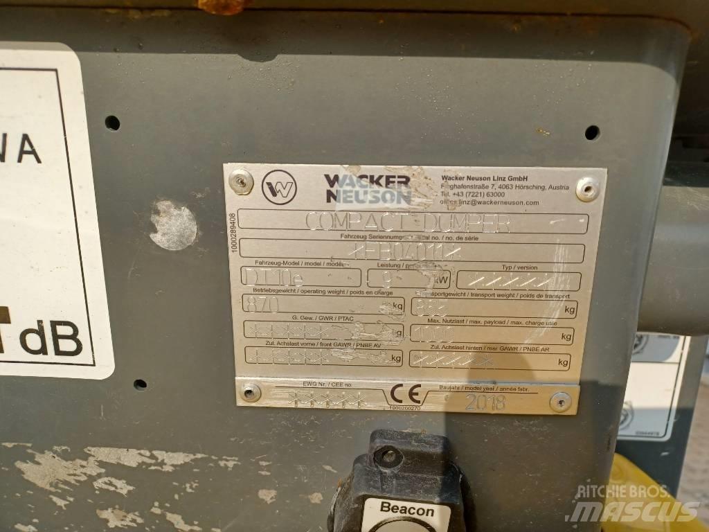 Wacker Neuson DT10e Wozidła gąsienicowe