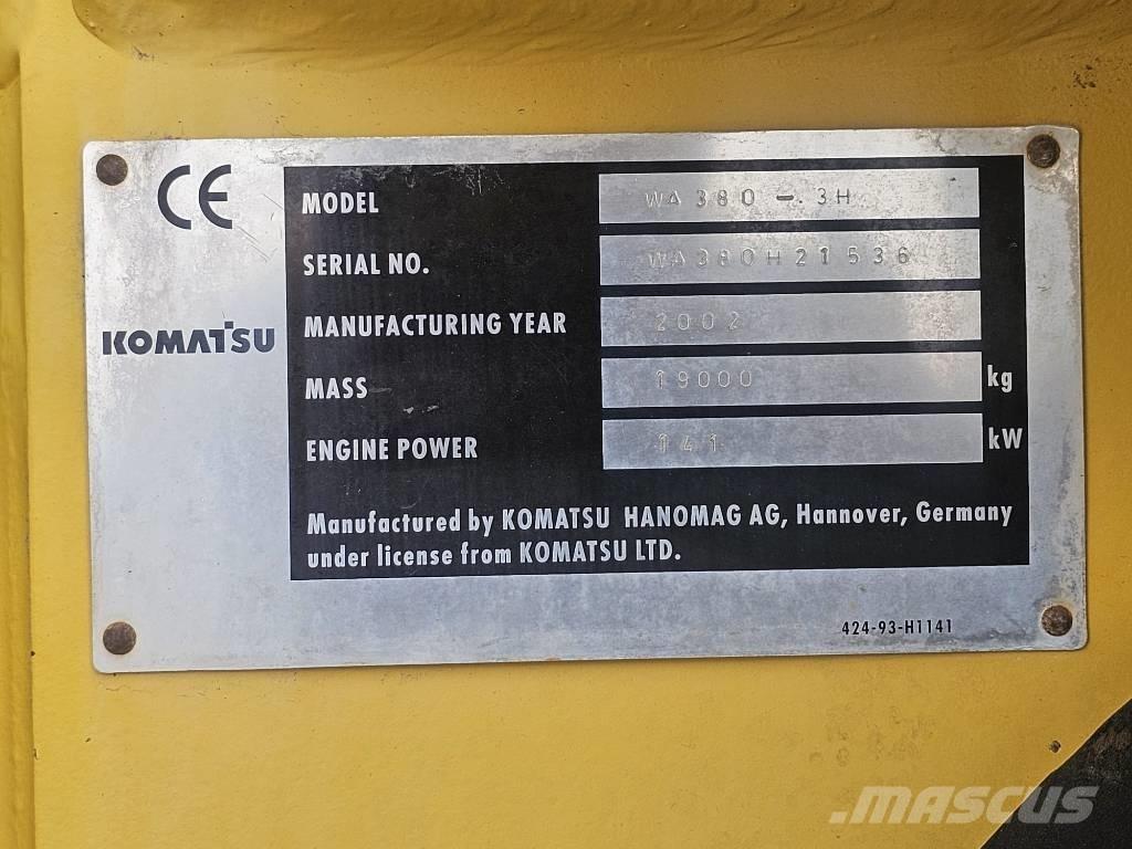 Komatsu WA 380-3H Ładowarki kołowe