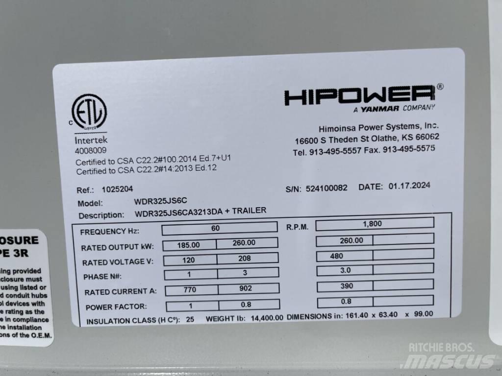 Hipower HRJW 325 Agregaty prądotwórcze Diesla