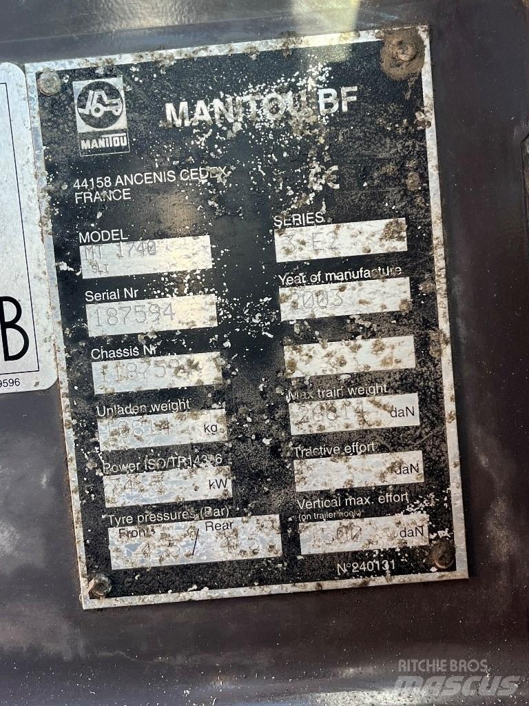 Manitou 1740 Ładowarki teleskopowe