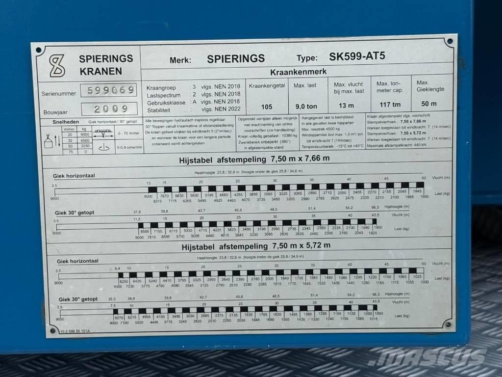 Spierings SK 599 AT5 Żurawie wieżowe