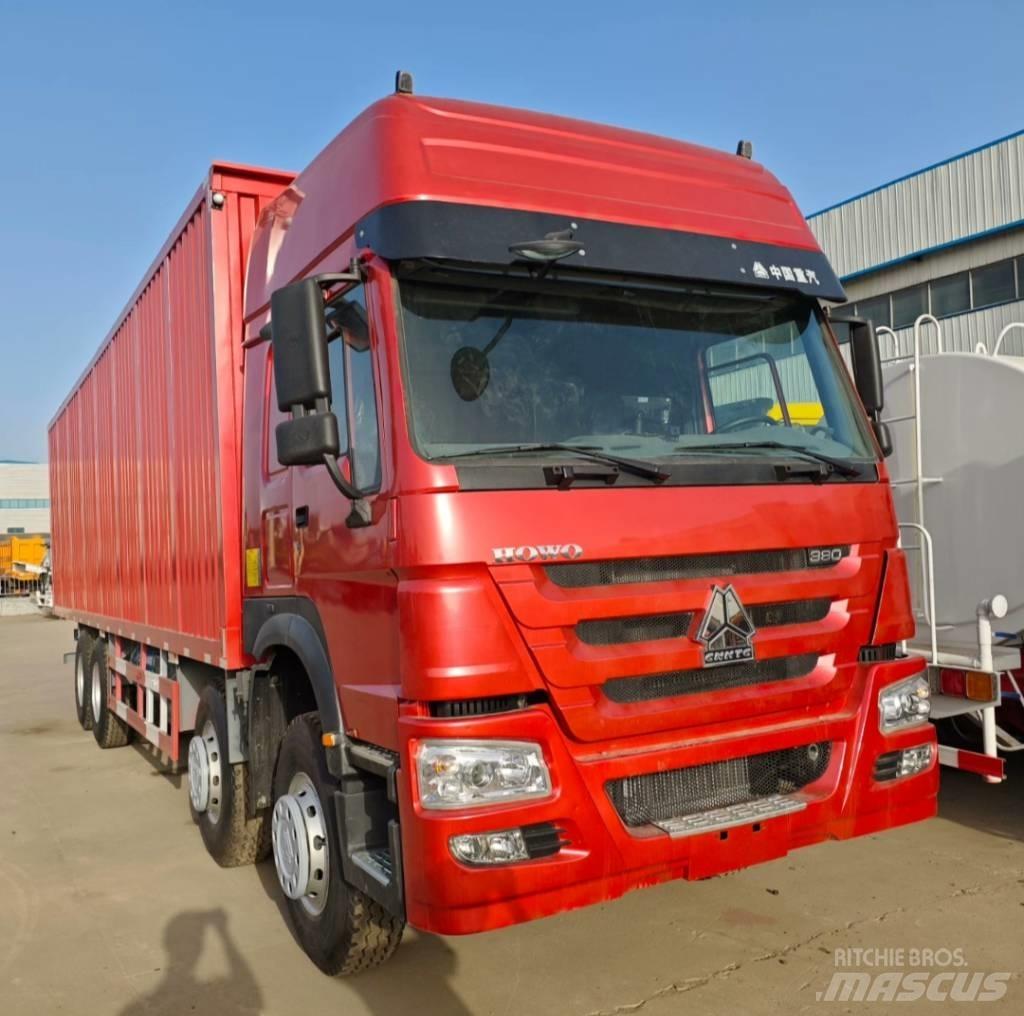 Howo 380 371 375 Samochody ciężarowe ze skrzynią zamkniętą