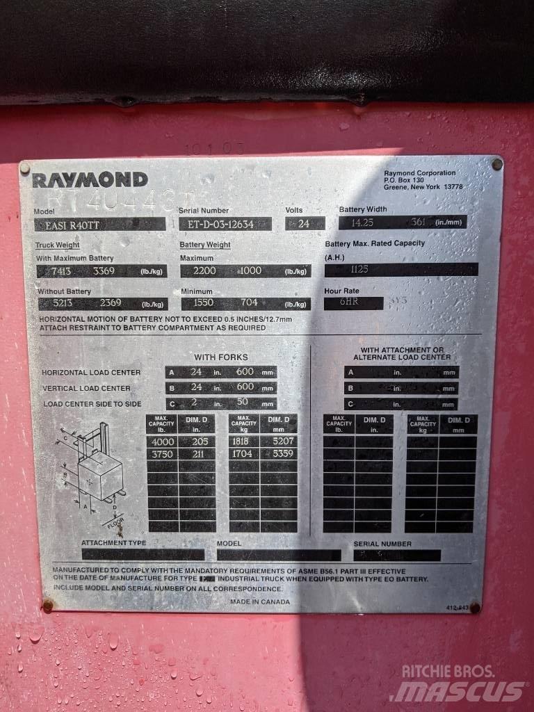 Raymond R40TT Wózki elektryczne