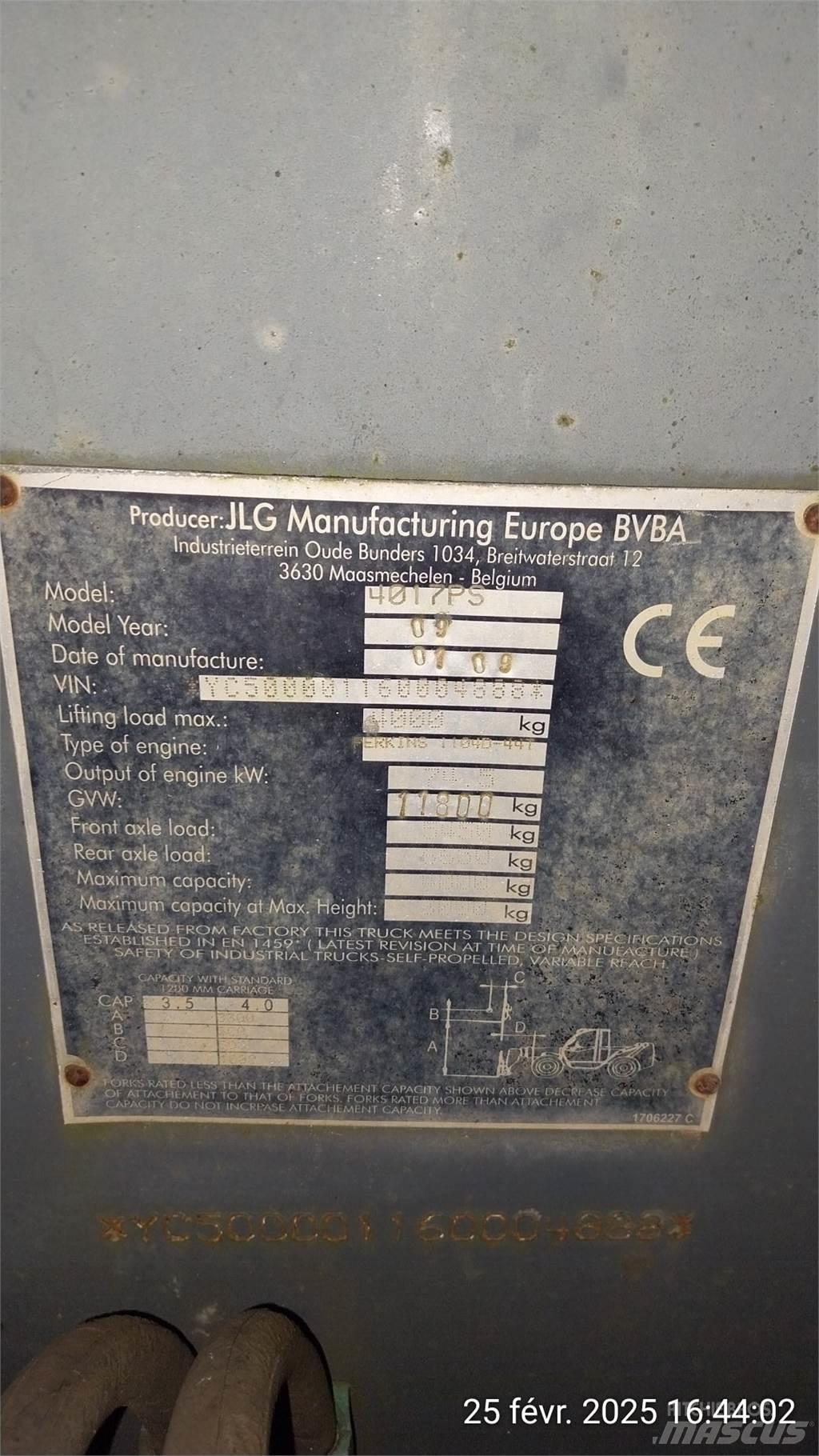 JLG 4017PS Ładowarki teleskopowe