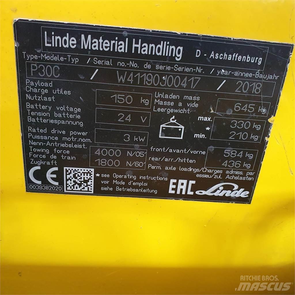 Linde P30C Wózki widłowe samochodowe ciągnące
