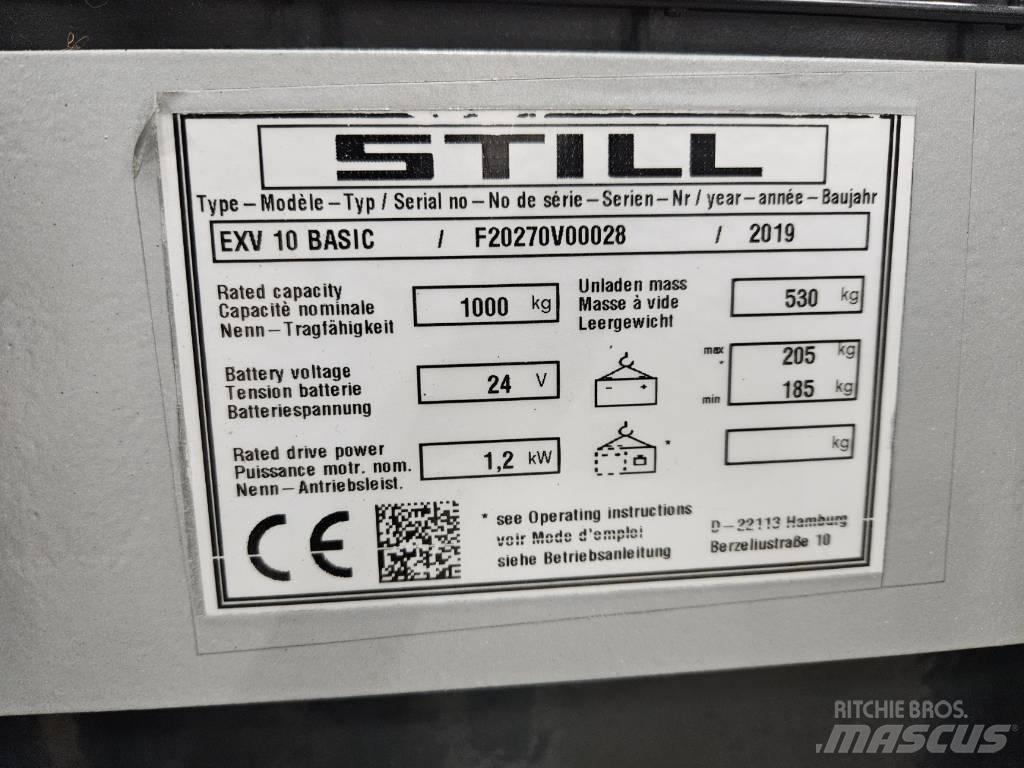 Still EVX 10 Basic Wózki widłowe unoszące z dyszlem