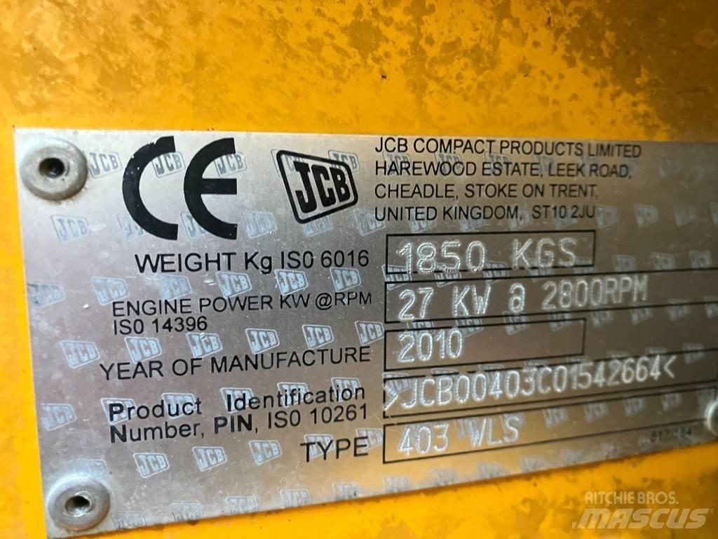 JCB 403 Ładowarki wielofunkcyjne