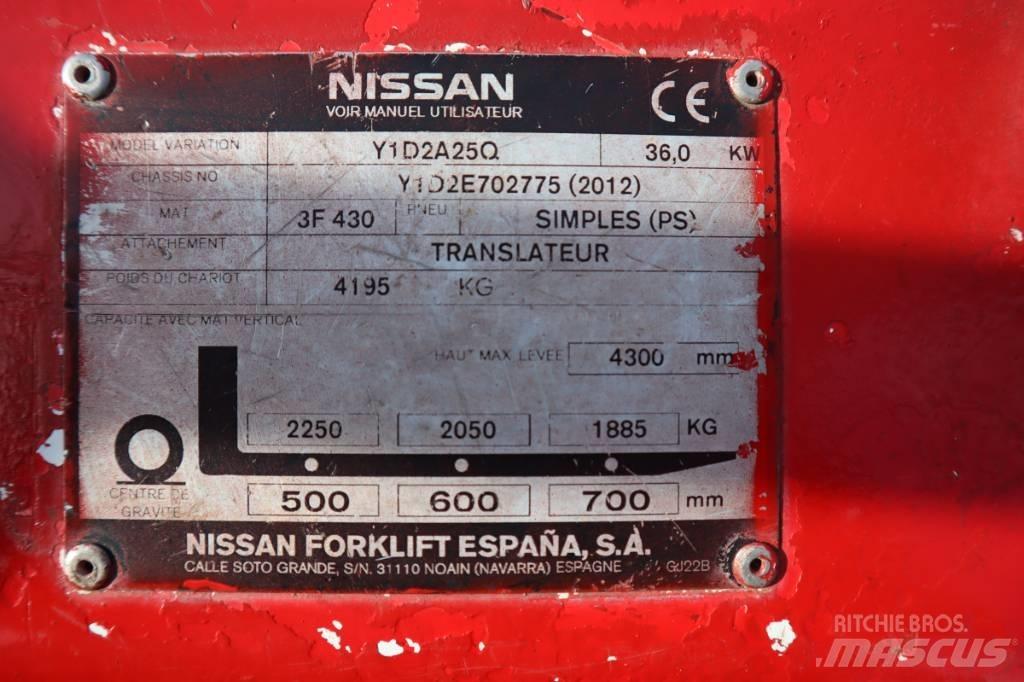 Nissan Y1D2A25Q Wózki Diesla