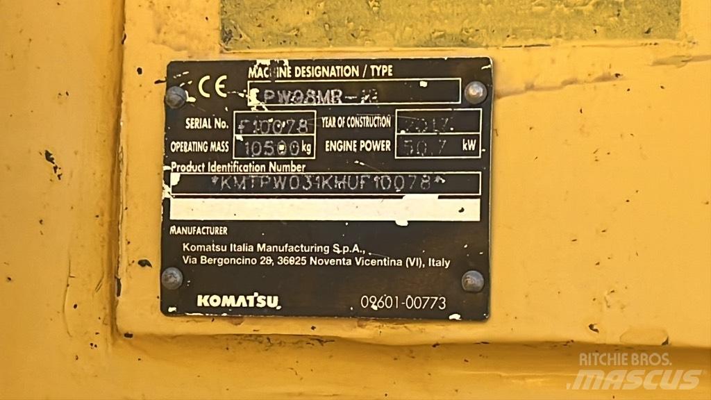Komatsu PW 98 MR Koparki kołowe