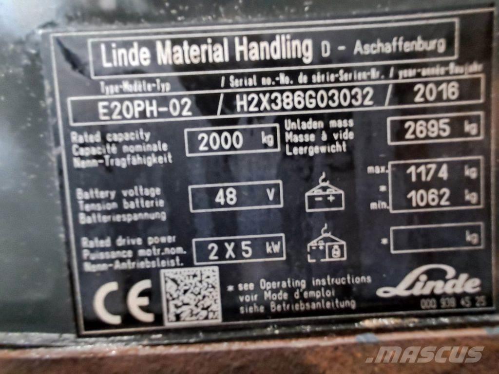 Linde E20PH-02 Wózki elektryczne